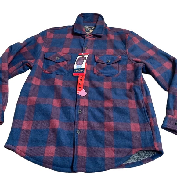 Freedom Foundry - Plaid Fleece Jackets Super Plush Sherpa Lined Jacket Shirt - Picture 2 of 7